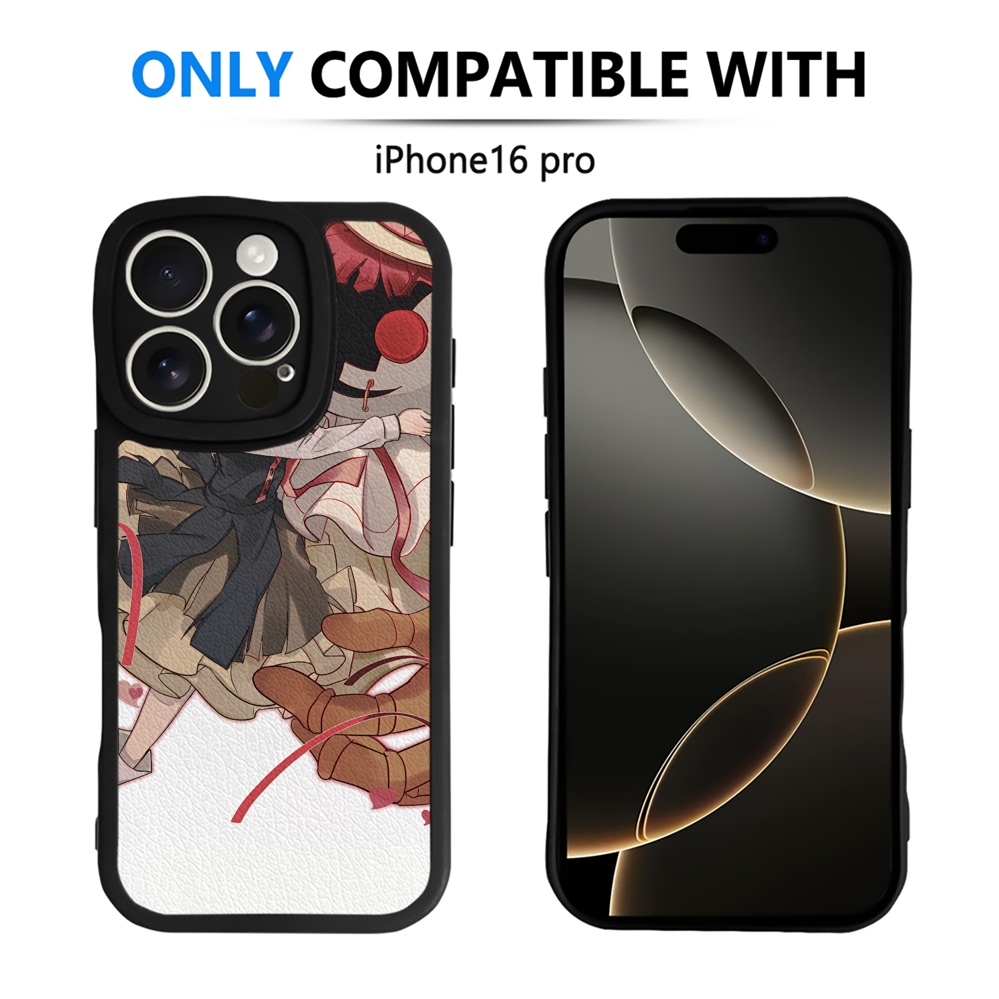 （画像用） 文豪ストレイドッグス Bungo Stray Dogs 【iPhone 16シリーズ対応】シリコンスマホケース（レザー調） 材質：シリコン